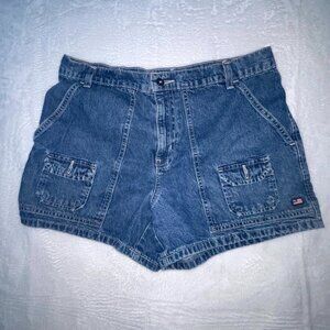 Polo Ralph Lauren Dunne Jean Short Women 30x12 Size 10 Blue Denim Front Pockets